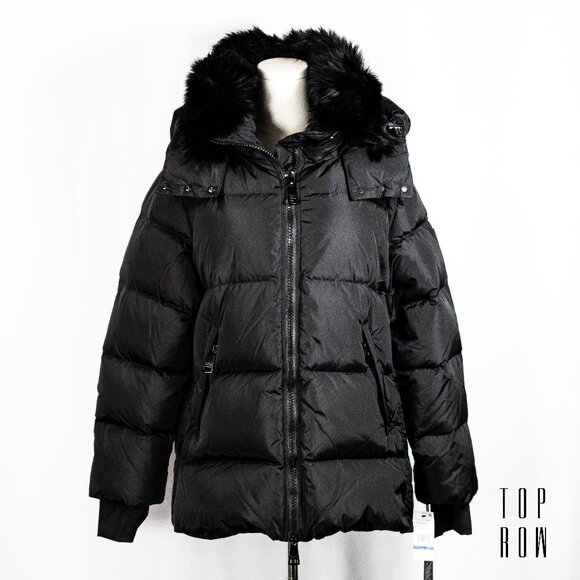 Sam. Scarlett Shearling Trim Puffer Coat - Picture 1 of 12
